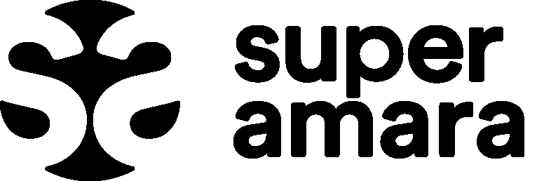 Logotipo supermercados Super Amara. Enseña comercial de Grupo Uvesco.